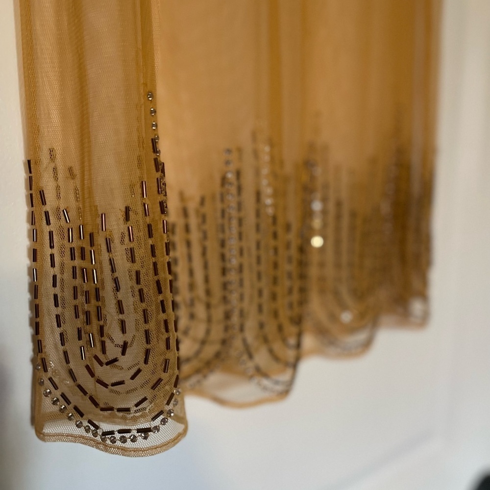Embroidered beaded detail sheer yellow tank 5/$20 - Picture 5 of 5